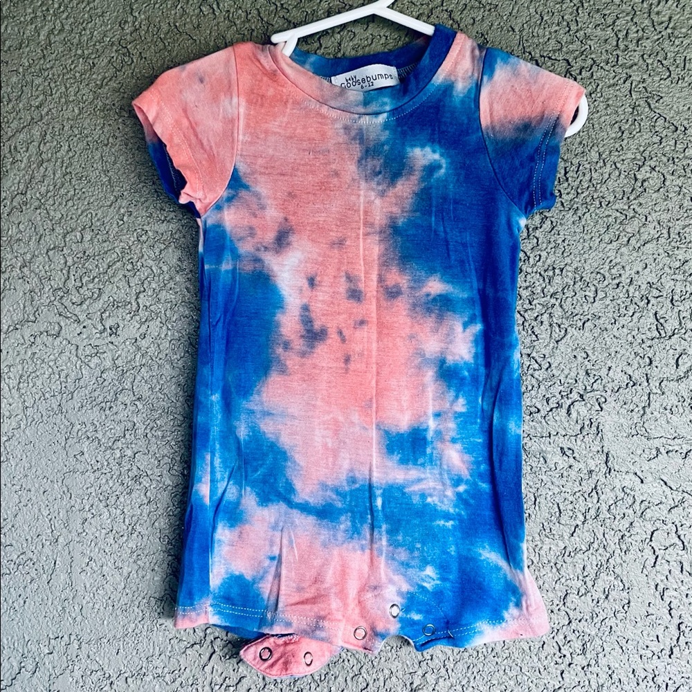 GUC 6-12m Pink & Blue Tye Dye Shortie